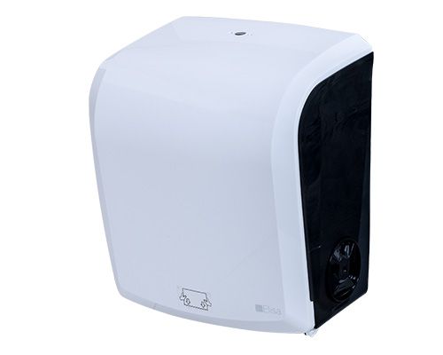Dispenser Bobina Mini Branco/Preto Trilha 1 Dispenser Bobina Mini Branco/Preto Trilha