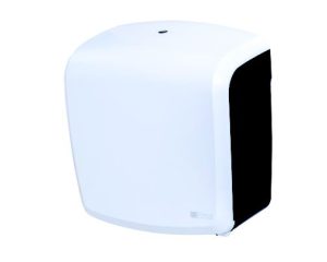 Dispenser Hig. Rolão Branco/Preto - Trilha