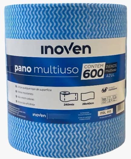 Pano Multiuso Bobina Azul 240 mts 28x40 35g- Inoven