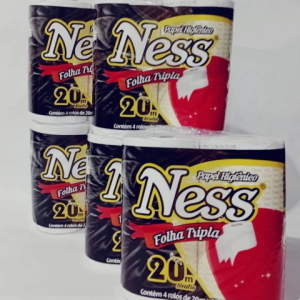 Papel Higiênico Domestico FT Ness ELX 10cm x 20m 39g-FD 16x4Rls - Ipel