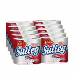 Papel Higiênico Folha Dupla 30m 16x4 Sulleg - 64 Rolos