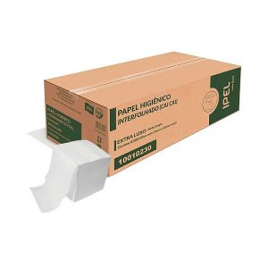 Papel Higiênico Interfolhado Cai Cai F. Dupla 9x20,5cm 8.000 Fls - 30 g/m2 - Ipel