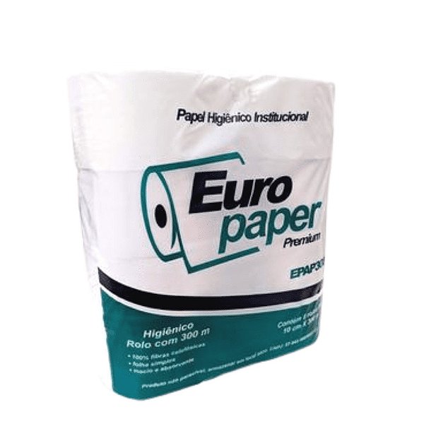 Papel Higiênico Rolão 8X300 EPAP-300C - GoPaper 1 Papel Higiênico Rolão 8X300 EPAP-300C - GoPaper