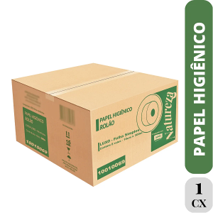 Papel Higiênico Rolão FS Natureza Big Tube 10x300 8RL 17 g/m2 - Ipel